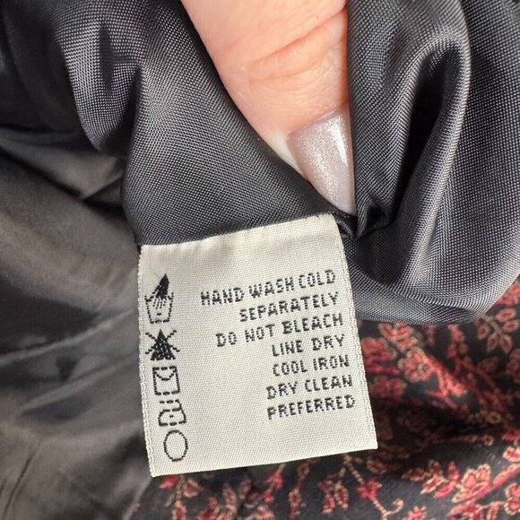 Vtg Patchwork Floral Paisley 16 1X Jacket White Stag Lagenlook Boho Tapestry - Picture 11 of 12